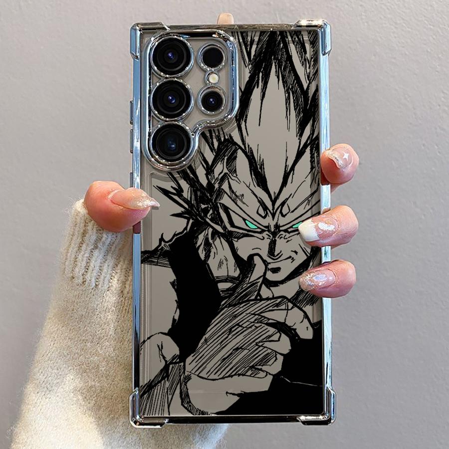 Мягкий чехол для Samsung Galaxy S21 Plus S22 Ultra S23 S20 FE S24 S25 Edge Dragon Ball Goku Vegeta
