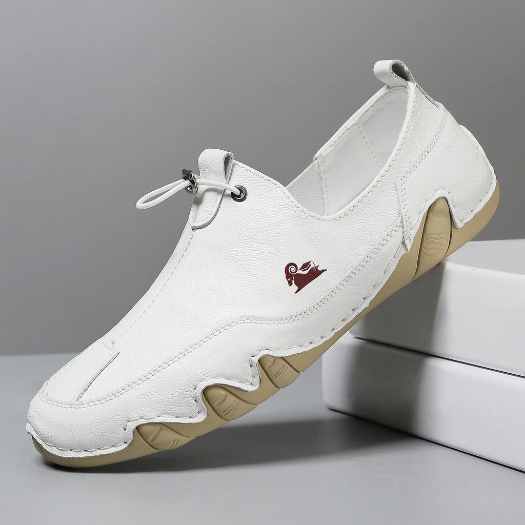 Octopus Independent Station Large Size Men's Shoes Leather Men's Trend Shoes Doudou Shoes Men's Lazy Shoes Low Top Casual Shoes