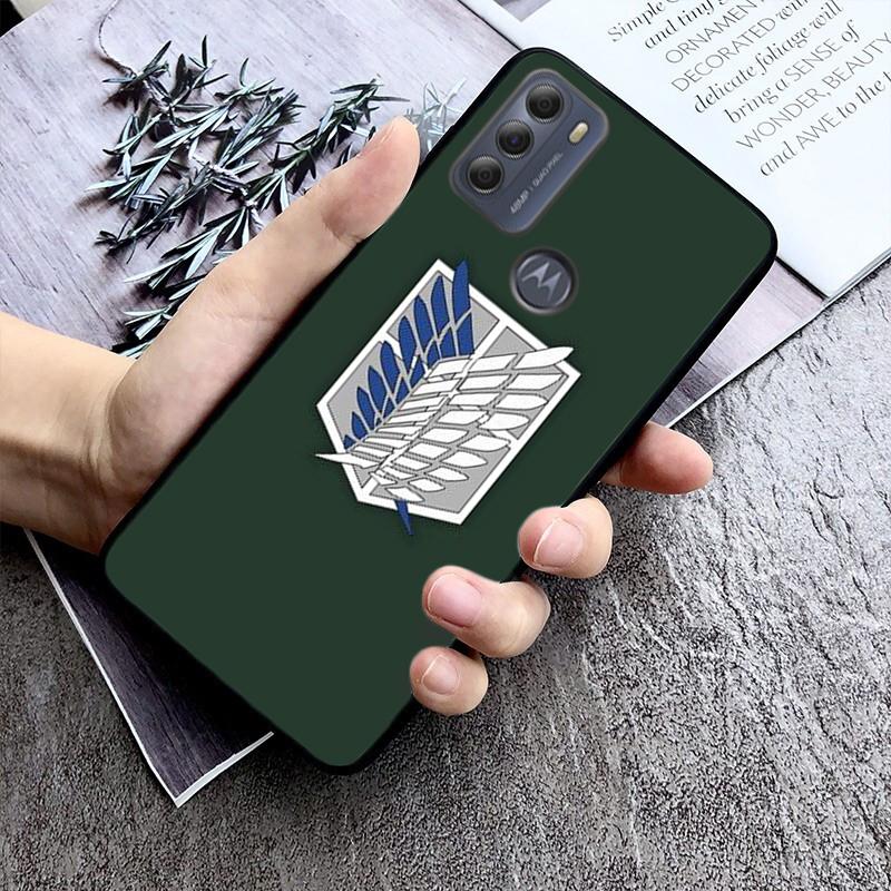 Чехол для телефона «Атака Титанов» для Motorola Moto E32 E20 E40 G22 G52 G20 G30 G100 G60 G50 G10 GPure GStylus G9 One Action Macro