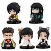 6pcs /Lot Lookup Demon Slayer Anime Figure Kimetsu No Yaiba Kamado Nezuko Kamado Tanjirou Agatsuma Zenitsu Action Figure Toys 6cm