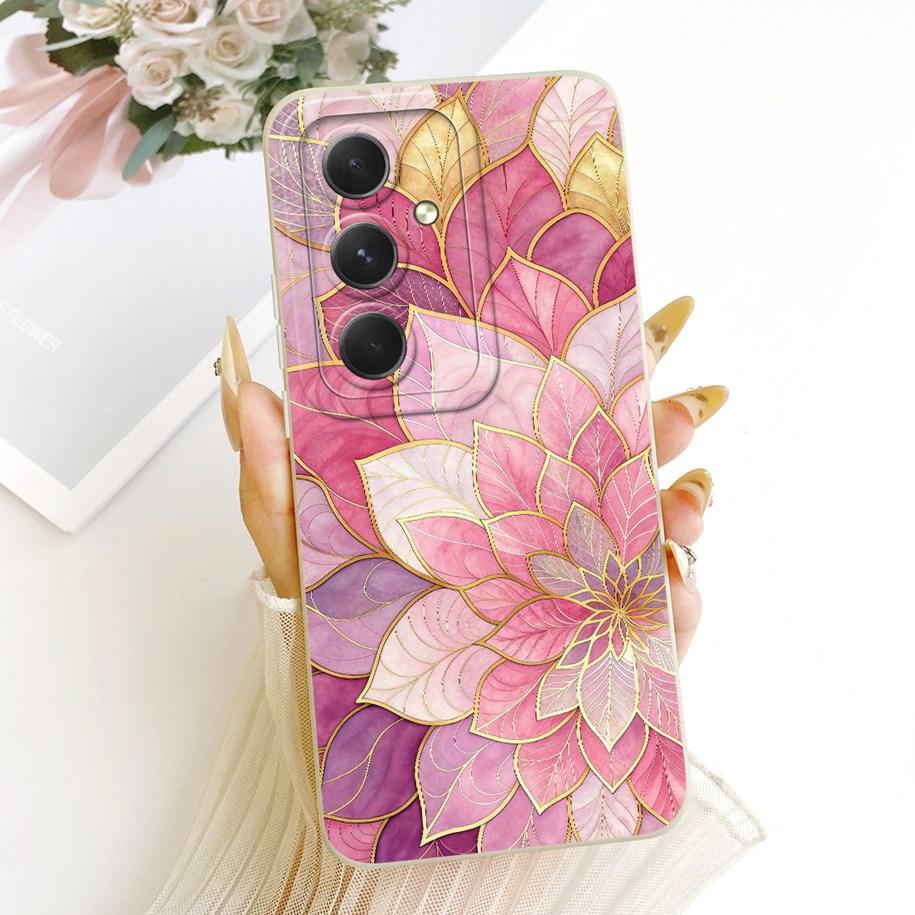 For Samsung Galaxy A24 4G Case SM-A245F Popular Flower Soft Protection Cover For Samsung A14 A34 A54 5G A546B A346B A146B Bumper