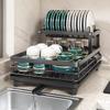 Органайзер для раковины, сушилки для посуды с сушилкой, полка для посуды, полка для посуды из углеродистой стали, органайзер для кухонной стойки