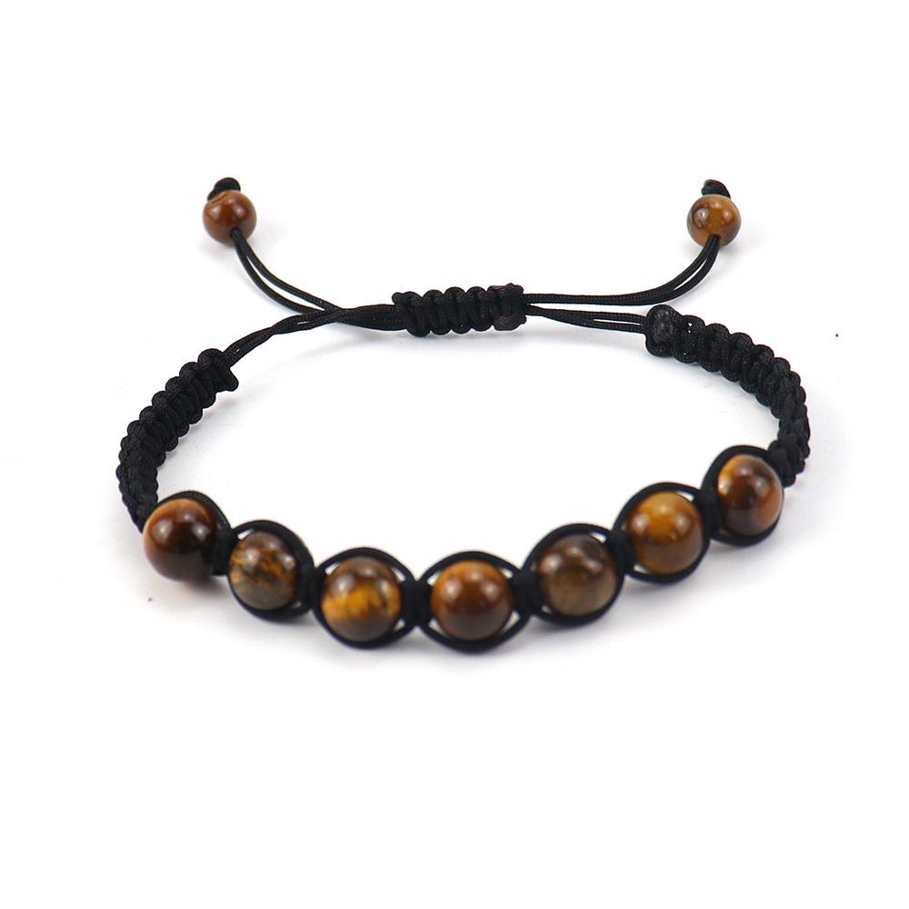 Fashion Creative Seven-Color Rainbow Men'S And Women'S Woven Bracelet Adjustable Bracelet Direct Sales B50