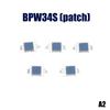 5Pcs Photodiode Bpw34S Bpw34 Surface Mount/Direct Plug-In Smd-2/Dip-2 Silicon Pin Photodiode Infrared Receiver Tube