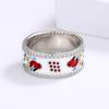 Creative Ring for Women's Bird Shape Ring Fashion Multicolored Enamel Jewelry Animal Ring Couple Ring Engagement Ring