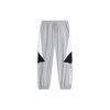 Color Block Letter Mid Waist Tapered Knit Sports Pants Men Bottoms Ultimate-Gray AYKU363-6
