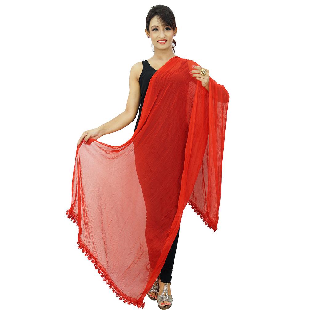 Шарфы из смеси шифона Dupatta Woman Chunni Indian Stole Throw Sarongs Wraps