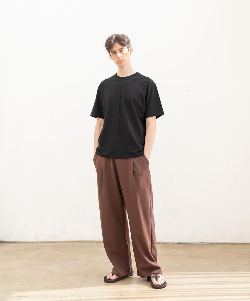 CHAMBROS [2Pack] Point Logo Pintuck Wide Sweatpants (Type B)