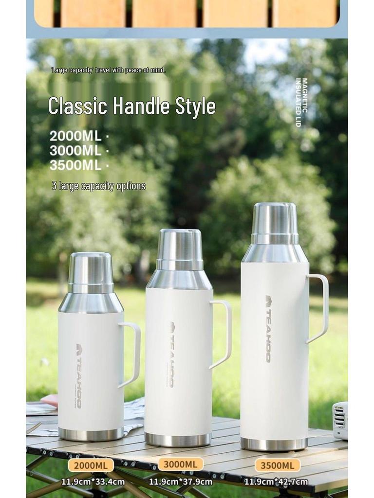 Qi Hu 316 Stainless Steel Insulated Water Bottle, Large Capacity for Home, Outdoor, or Dorm Use.