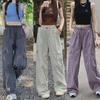 2024 Summer Women's High Waist Drawstring Wide Leg Overalls: Slimming, Sporty, and Dramatic Trousers