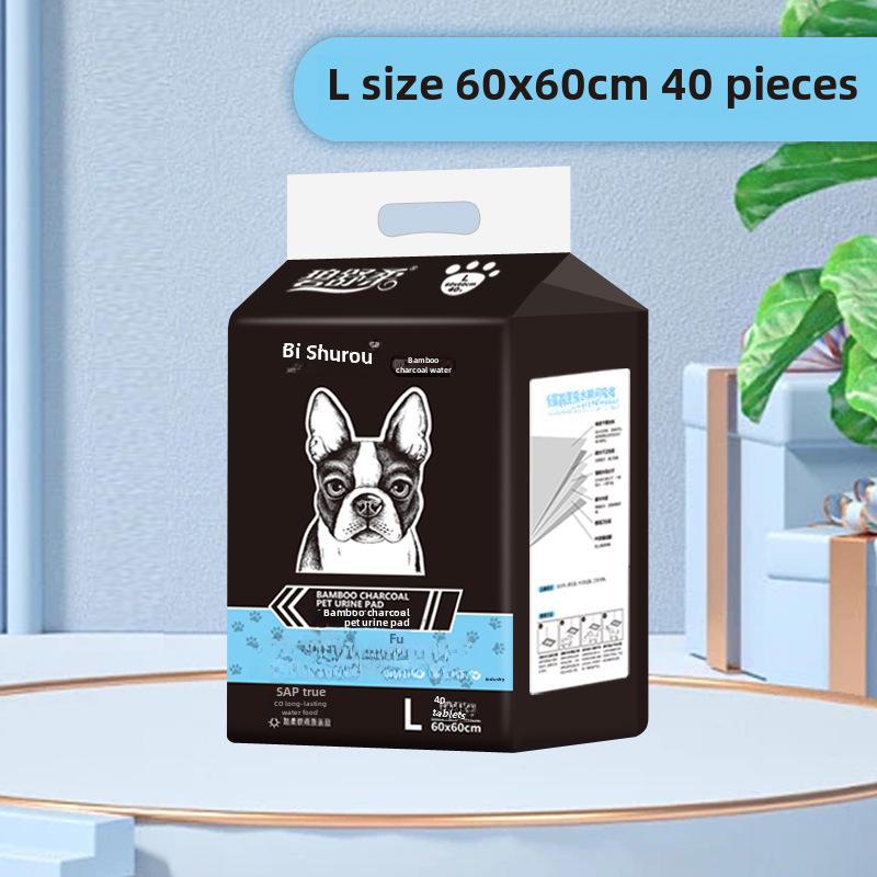 Bamboo Charcoal Pet Urine Pads - Thick, Deodorizing, Disposable, Absorbent Pet Diapers