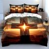 Wooden cross with sunlight. Bedding sets Duvet cover sets Duvet covers Pillowcases(1*Duvet Cover 2*Pillowcases without duvet insert)