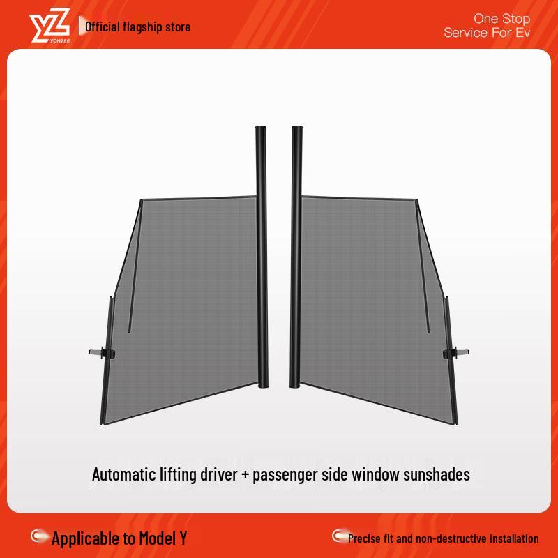 Sunshade Umbrella for Tesla Model Y Refreshed - Side Window Sun Protection & Interior Accessory
