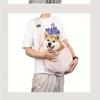 Breathable Foldable Dog Sling Carrier - Large Capacity, Adjustable Strap, Polyester Material for Comfort & Convenience