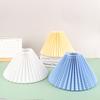 Нижнее отверстие 230 мм Настольная лампа Плиссированный абажур Подвесной абажур Ткань Наклонная высота 160 мм