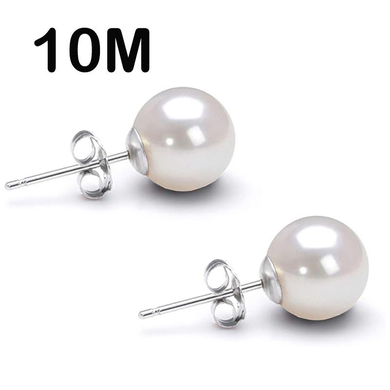 New Pearl 925 Silver Earrings Stud Earring For Women Wedding Fine fashion Jewelry Accessories Party Holiday Gift