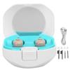 Double Direct Charge Hearing Aid Earphone Ear Aid with Charge Compartment Flesh Color