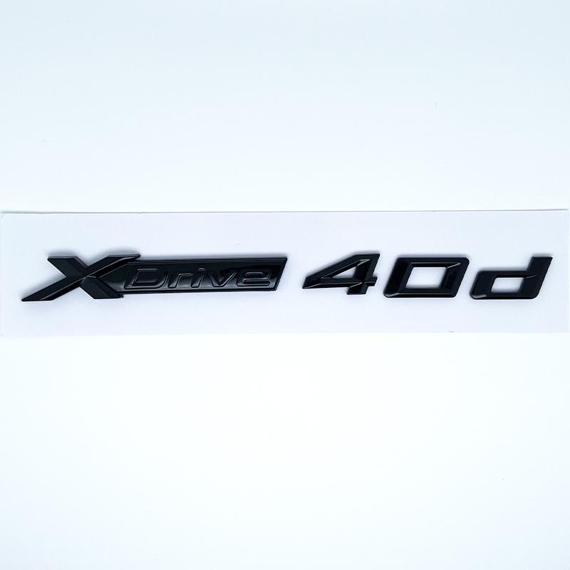 Car Emblem Sticker 3D ABS Glossy Black Silver XDrive 40i 40d 45i 45d 48i 48d For BMW X1 X2 X3 X4 X5 X6 X7 GT