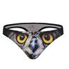 Мужские сексуальные бикини стринги нижнее белье Bugle Pouch 3D Animal Print Funny трусики с низкой талией Wolf трусы слипы купальник