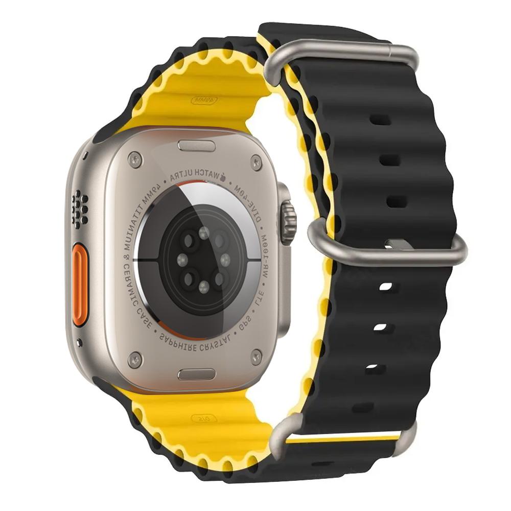 Ocean Strap for apple watch Band 49mm 44mm 40mm 45mm 41mm 46mm silicone bracelet correa iWatch series 7 6 5 3 se 8 9 10 ultra 2