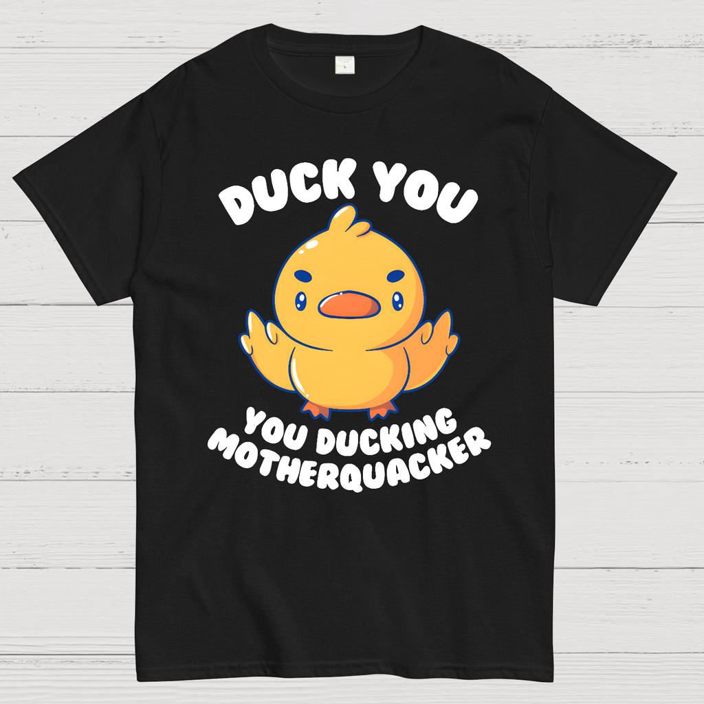 Ducking Motherquacker Unisex 100% Cotton Summer Casual Cool Loose T-Shirt