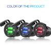 Quick Charge Dual Usb Car Charger Socket Waterproof 12v/24v Usb Fast Charging Socket Power Outlet With Touch Switch