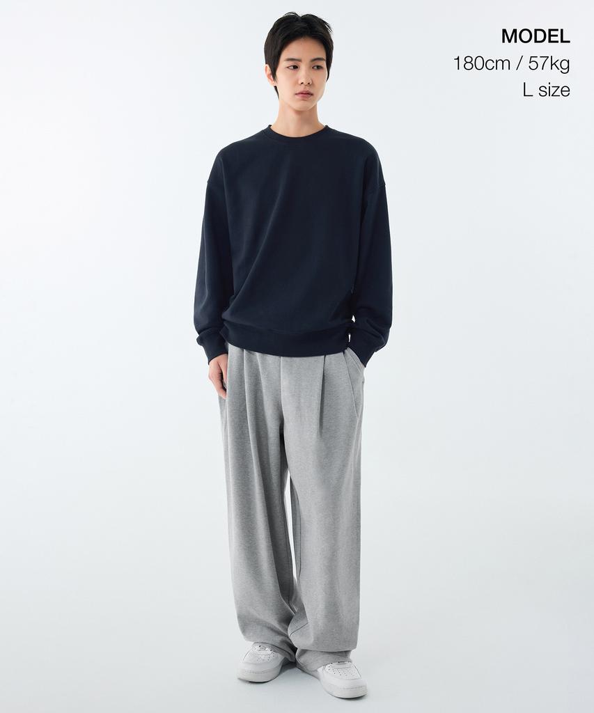 MUSINSA STANDARD Oversized Sweatshirt [Navy]