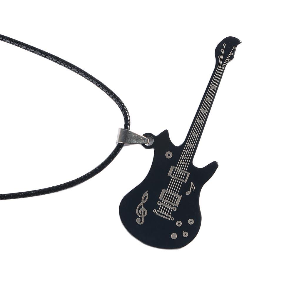 Trendy Guitar Music Sweater chain Pendant Necklaces Jewelry Fashion Accessories Clavicle Chain
