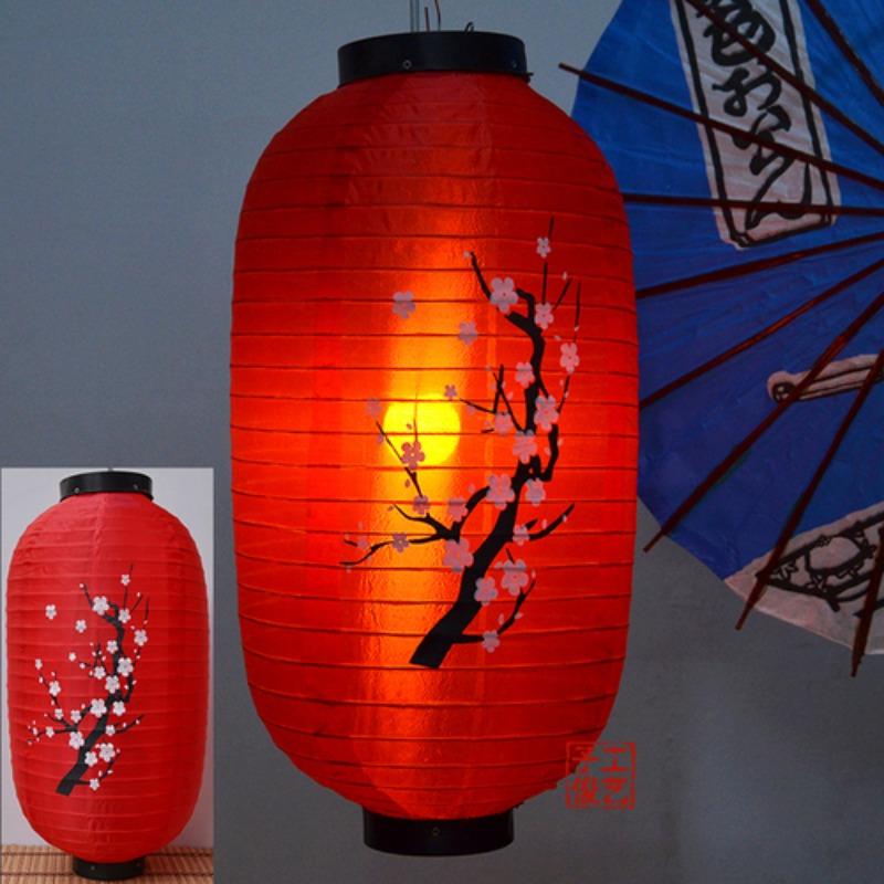 25x48cm Japanese Style Hanging Lanterns Waterproof Cloth Pub House Sushi Restaurant Decor Sign Home Festival Decoration Lantern