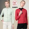 Light Down Jacket Women's Short New Fashion Slim Duck Down Jacket Round Neck Inner and Outer Wear Bottom Liner Tide