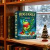 Frog Theme 2025 Christmas Advent Calendar 24 Day Countdown Box with 12 Acrylic Hanging Ornaments Xmas Tree Decorations