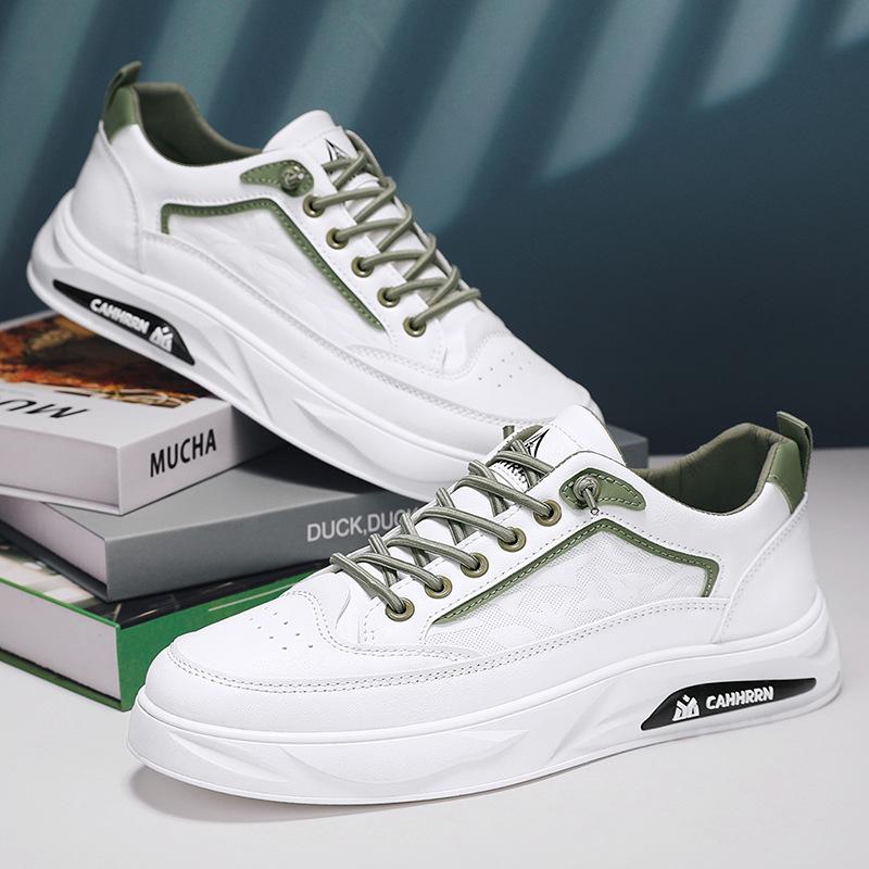 2025 весна новые маленькие белые туфли мужская обувь корейская версия трендовая универсальная спортивная и повседневная трендовая обувь подростковая мужская обувь для скейтборда