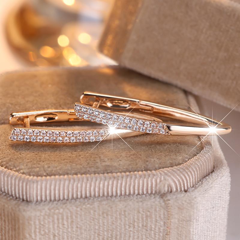 Модные треугольные серьги-подвески в форме V для женщин и девочек с кристаллами и цирконами, ювелирные аксессуары