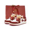 Air Jordan 1 Низкие Винтажные Баскетбольные Кроссовки с Устойчивой к Скольжению и Износу Подошвой Женские Красные FJ3465-160(Team746-SBOX)