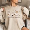 Tis The Season Halloween Sweatshirt Retro Ghost Hoodies Women's Halloween Sweatshirt Long Sleeve Pumpkin Season Pullovers Hoodie
