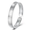 Fashionable Bracelet Women's Simple Retro Style Great Compassion Curse Heart Sutra Opening Old Plated Silver Bracelet Bracelet Bracelet