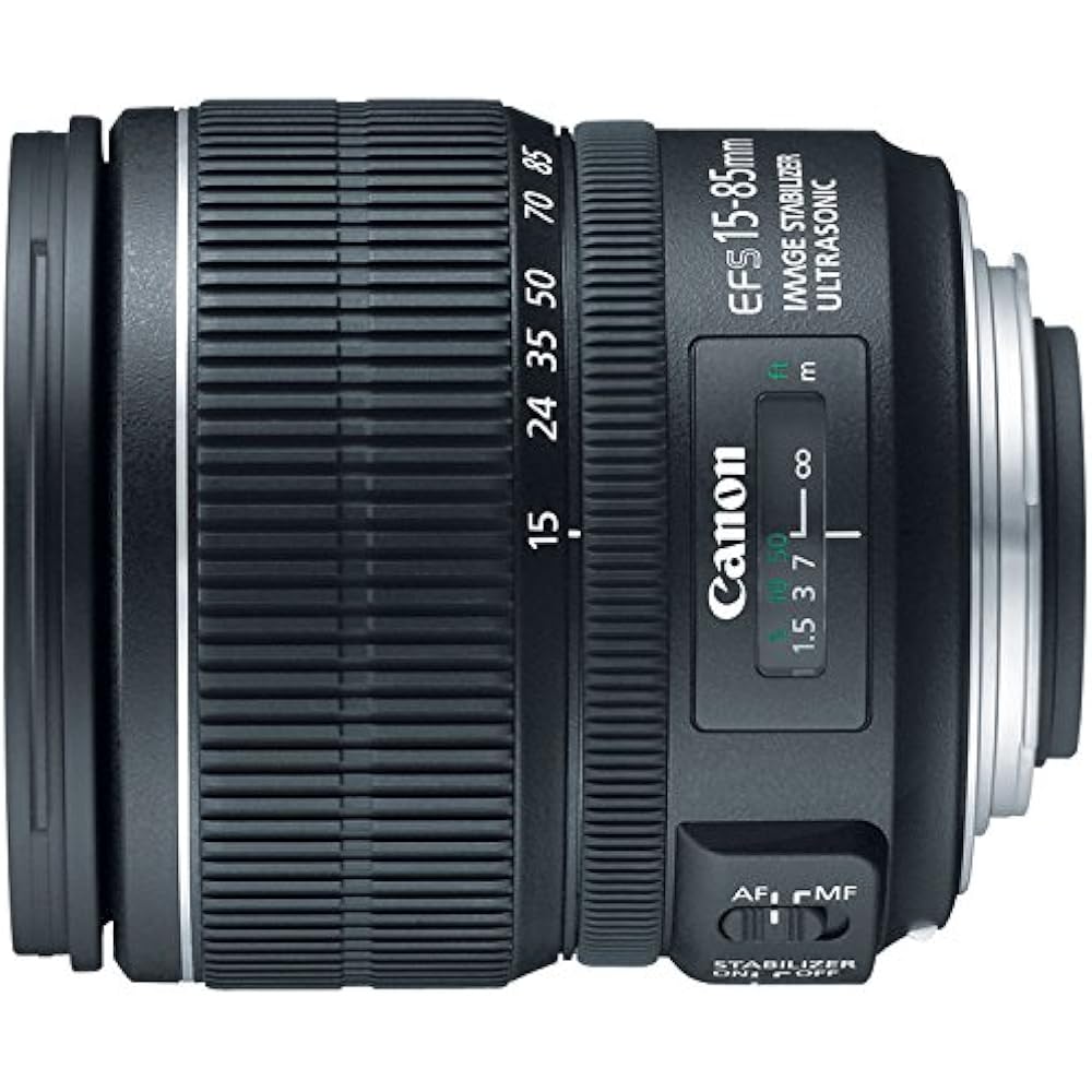 Canon Wide Angle Zoom Lens EF-S15-85mm F3.5-5.6 IS USM APS-C Compatible