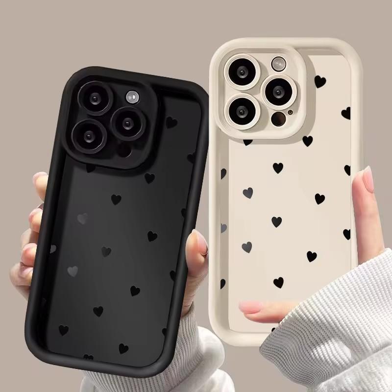 Чехол из жидкого силикона для Xiaomi Redmi 13 4G Fundas Redmi Note 14 13 12 Pro Plus 5G 12S 12 11S 11 13C Love Heart Ударопрочный чехол