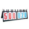 6 Digits Desk Scoreboard Metal Tabletop Scorekeeper for Basketball Table Tennis Badminton Match