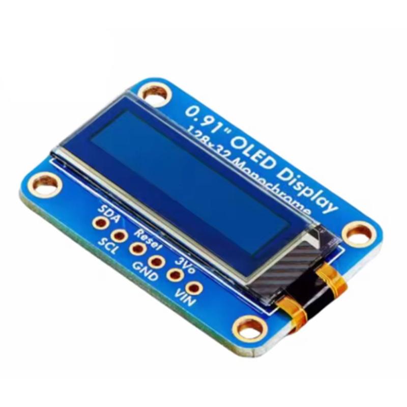 Monochrome Screen 0.91Inch 128X32 I2C Communication Embeddedly System Component