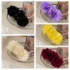 Large Floral Hair Clip Cloth Vertical Clip Cute Banana Clip  Women