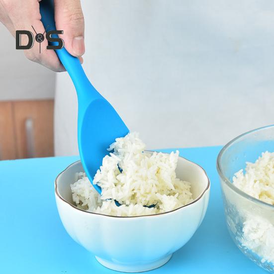 Ложка для риса, утолщенное подвесное отверстие, легко чистящаяся полупрозрачная силиконовая кастрюля, инструменты для приготовления пищи