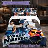 Personalized 3Pcs Bedding SetApache 207 Custom Text Duvet Cover Pillowcase Set Bedroom Gift