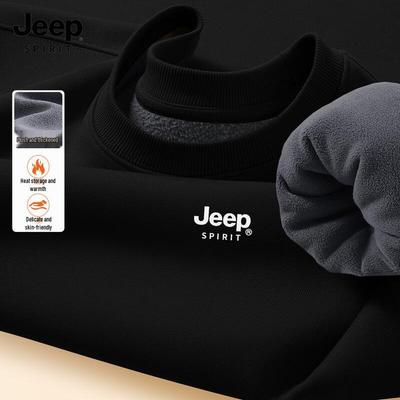 JEEP SPIRIT Мужской зимний флисовый свитшот свободного кроя