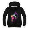 Watercolor Gymnastics Cartoon Hoodies Kids Boys Sweatshirts Pullover Outerwear Hoodie Girls GYM Streetwear Hoody Boys Clothes