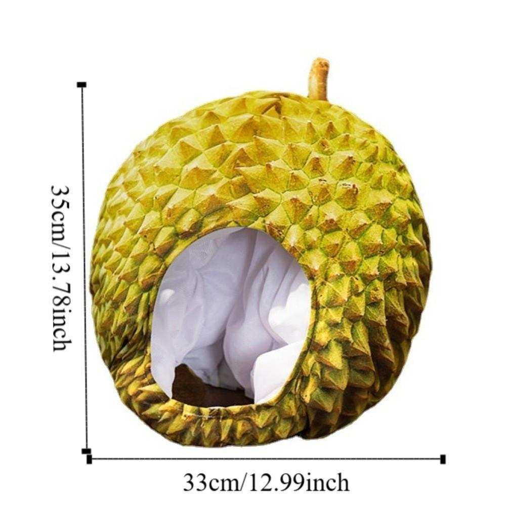 Comfortable Simulation Durian Hat Soft Cartoon Plush Hat Durian Headgear  Cross-dressing Shows