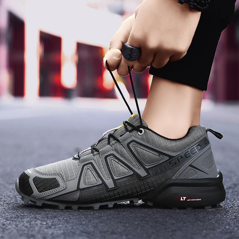Men's High Quality Anti-Slip Wear Resistant Large Size Men's Outdoor Waterproof Hiking Shoes