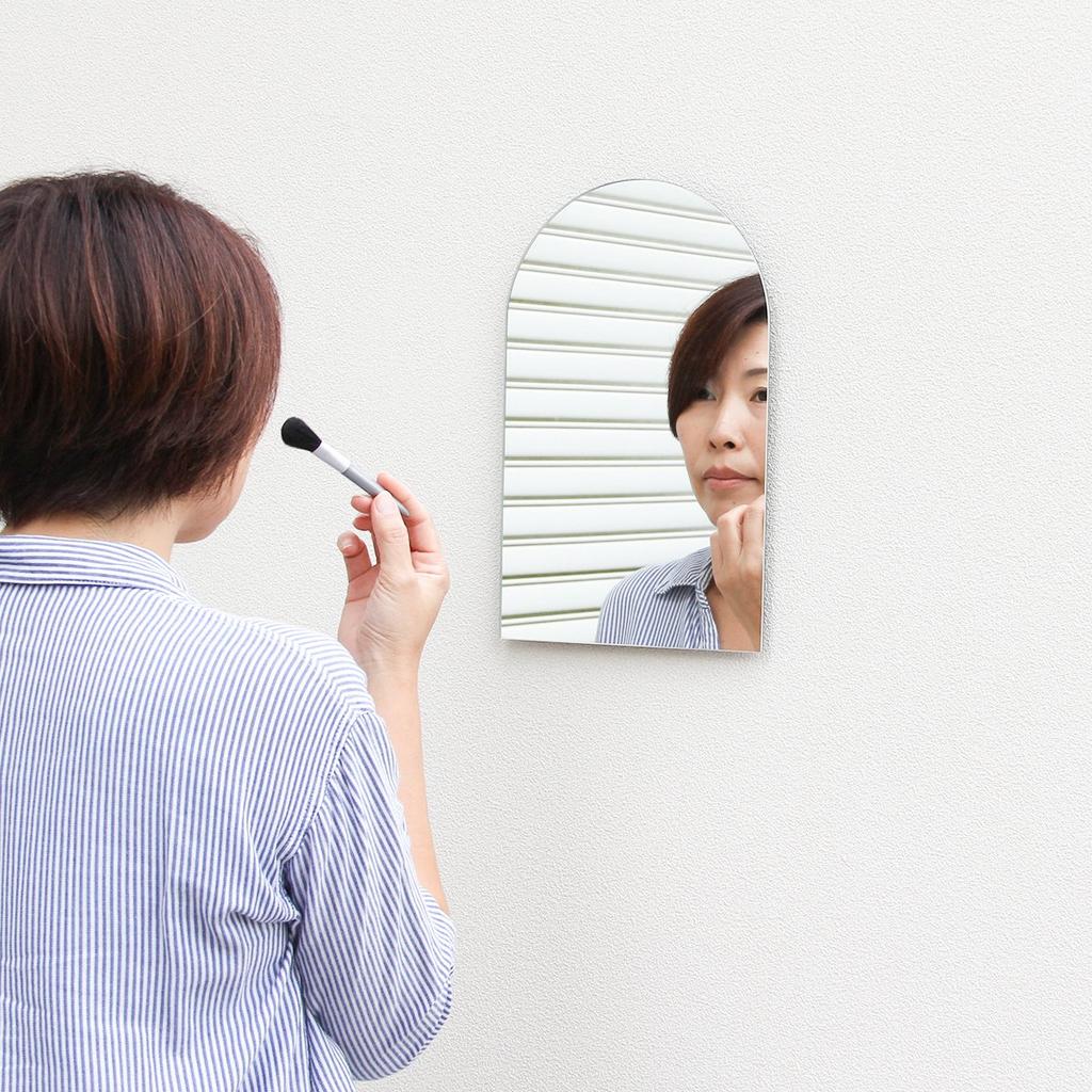 Зеркало настенное скандинавское стильное 27 x 39 см настенное зеркало дизайн форма Komado [аренда зеркала] Kagami's