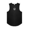Men's New Bodybuilding Sleeveless T-shirt Men's Summer Mesh Quick-drying Printing Vest Tide Brand Fitness Stringer Singlet