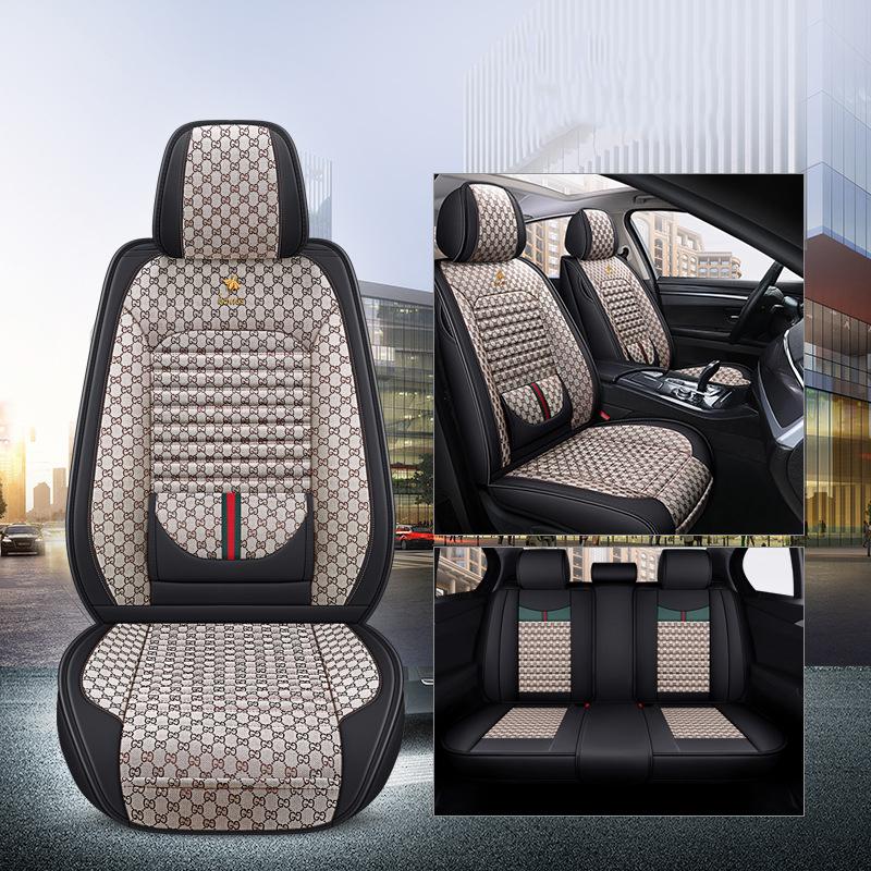 Износостойкая и грязеотталкивающая подушка сиденья Four Seasons. Чехол на автомобильное сиденье. Подушка сиденья. Полный набор чехлов для пятиместных автомобилей.